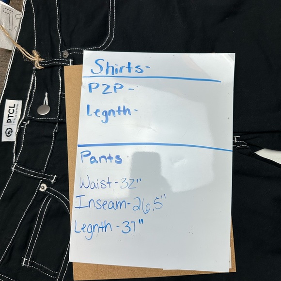 Nordstrom PTCL Carpenter Pants Women XL Relaxed Fit Hammer Loop Cotton Black NWT - Picture 6 of 7